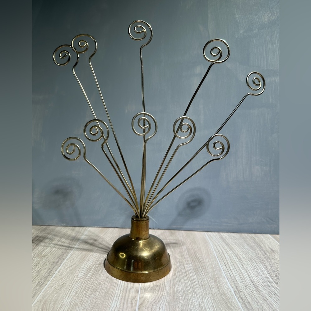 Vintage Brass Photo/Card Holder